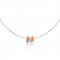 Hermes Cage d'H Necklace Orange in Lacquer With Gold